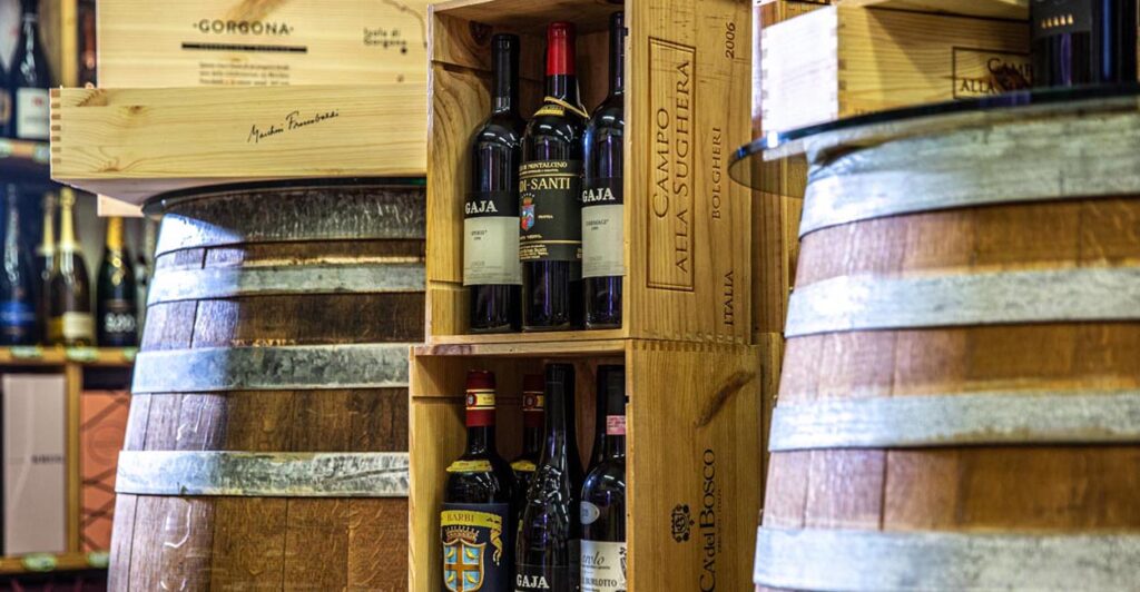 sito web enoteca, interno enoteca